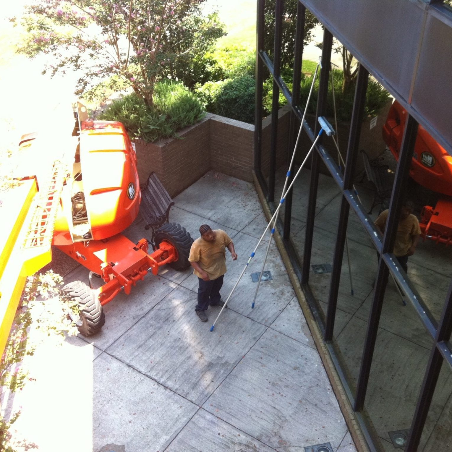 Pressure Washing & Window Cleaning Service Lafayette LA Pressure Washing and Window Cleaning Keeping your windows, storefront, concrete sidewalk, and the rest of your building exterior clean presents a professional image to your clients making them more likely to trust the products and services your company provides. Our Pressure Washing and Window Cleaning Service is the solution to that need and we provide Louisiana business owners a way to achieve and keep that clean image without the hassle. Our Services Include: Commercial Pressure Cleaning - Building washing, parking lot cleaning, graffiti removal, and more Commercial Window Cleaning - Window washing, interior, and exterior window cleaning Oilfield Cleaning Services - Keep excess oil, grit, and grime clear of your equipment Unlike national commercial property maintenance companies, we don't use subcontractors – further ensuring that we keep our quality standards the highest in the region. We also service Texas, Mississippi, and Arkansas for routine servicing. If you are interested in our services but you are outside our service area, please give us a call and we can find an option that will work for you.